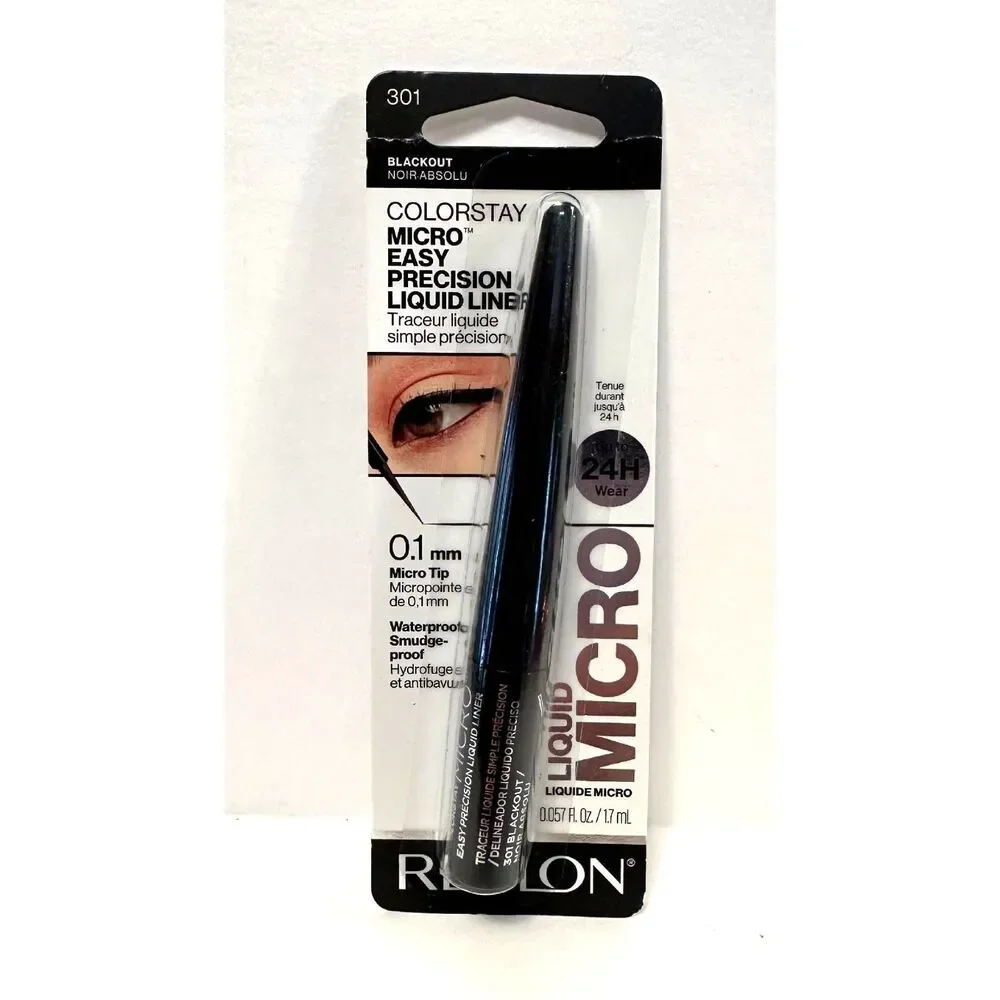 Revlon Colorstay Micro Liquid Waterproof Eyeliner 301 Blackout NEW